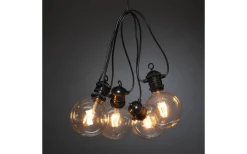 Amodia Ljusslinga EXTRA 9,15m 10L Glob Svart/Amber IP44