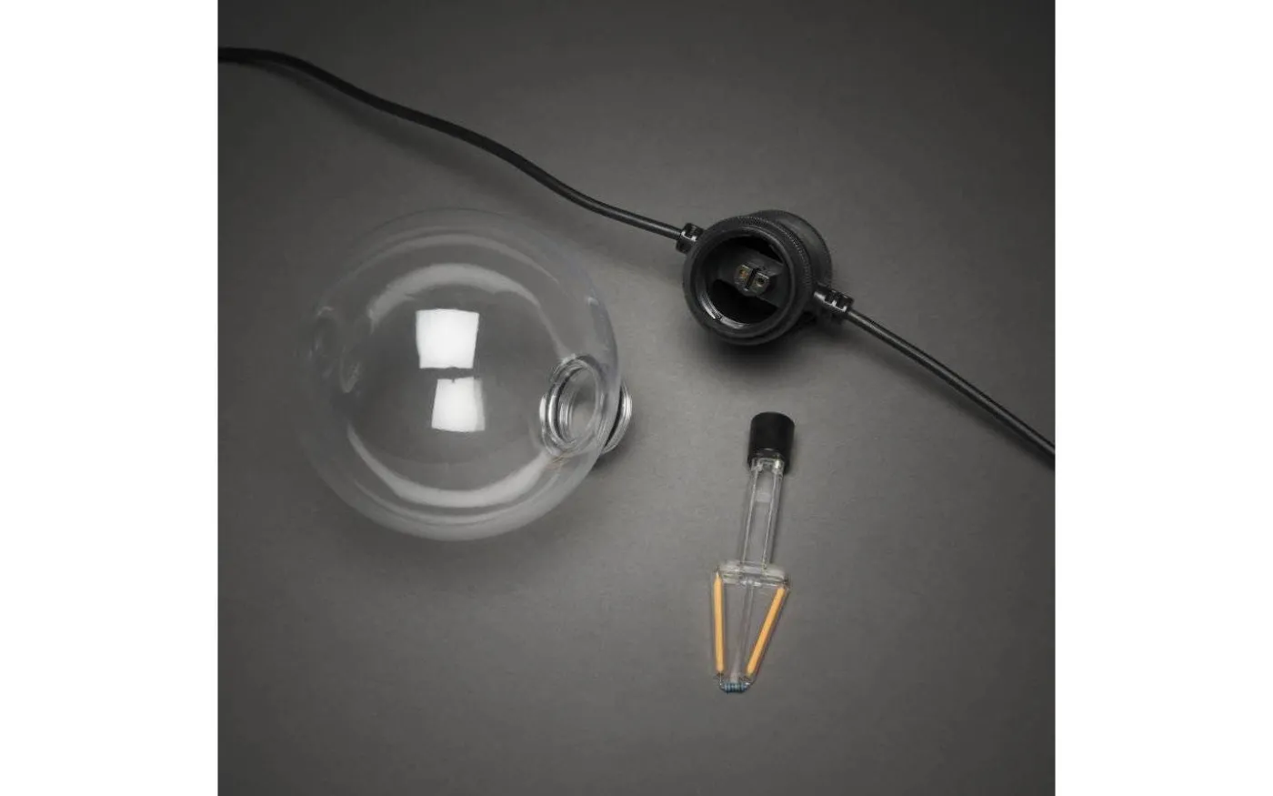 Amodia Ljusslinga START 9,15m 10L Glob Svart/Amber IP44