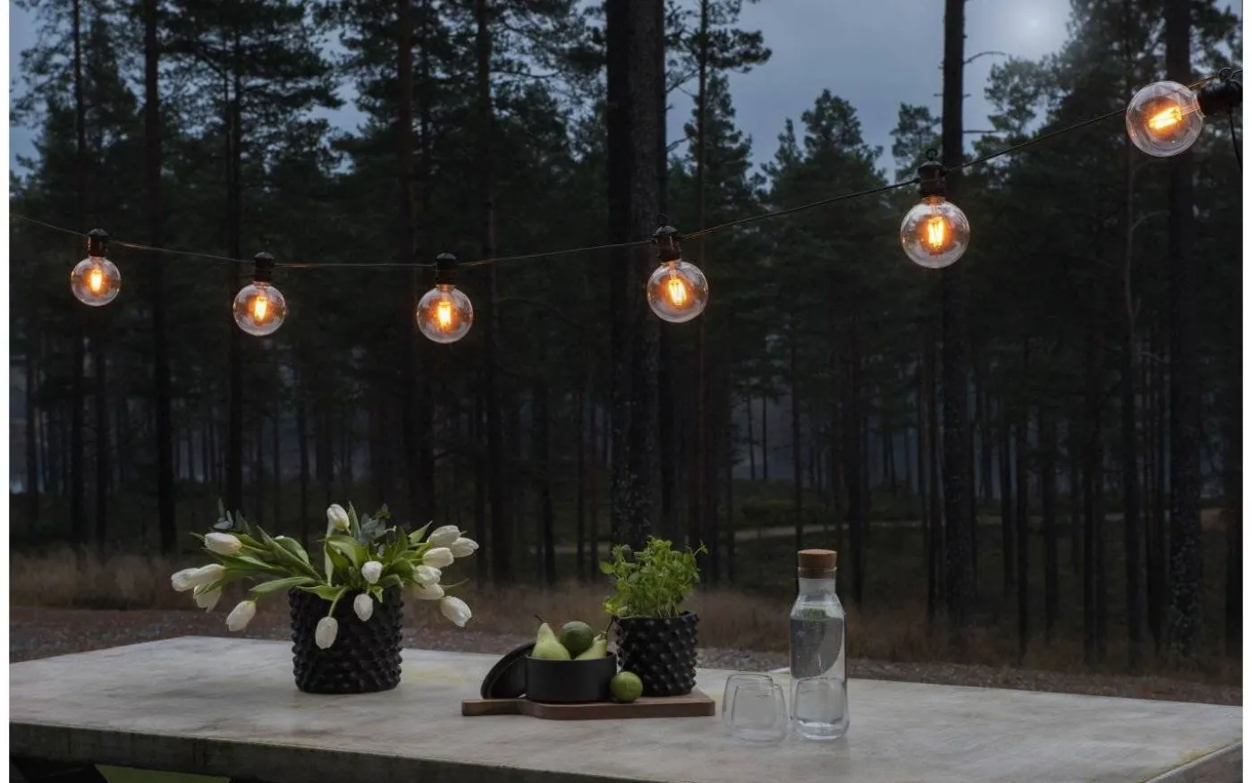 Amodia Ljusslinga START 9,15m 10L Glob Svart/Amber IP44