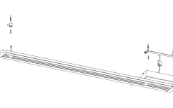 Amontillado Plafond 112,5cm LED 3000K 27W Svart