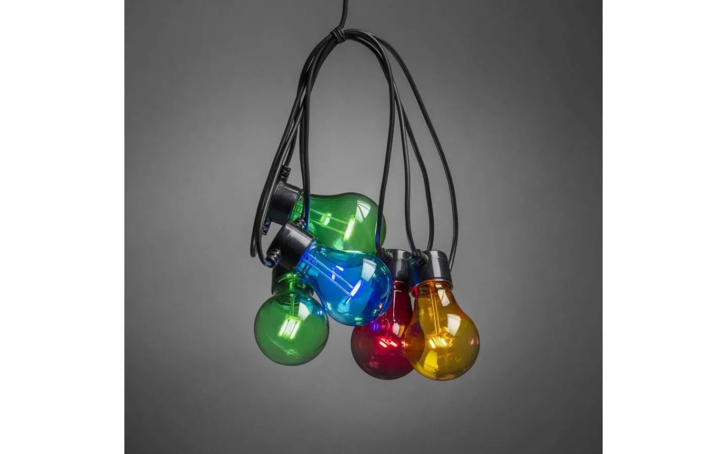 Partyslingor Utomhus 230V|Partyslingor Utomhus 230V<Konstsmide Amuze Partyslinga START 9,15m 10L Färgmix IP44