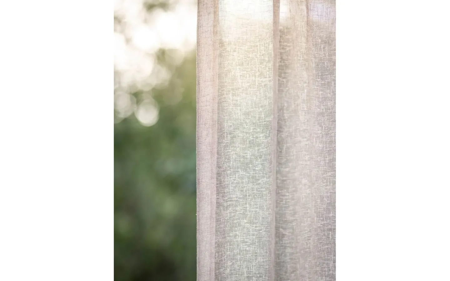 Svanefors Ana Gardin 2-pack Natur 140x280* Enfärgade Gardiner