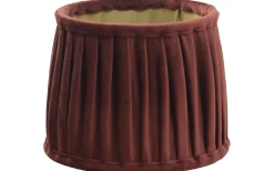 Hallbergs Anastacia Plisserad Lampskärm Ø35cm Mörkrost* Plisserade Lampskärmar