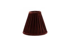 Hallbergs Anastacia Plisserad Toppringskärm Ø22cm Mörkrost* Toppringsskärmar