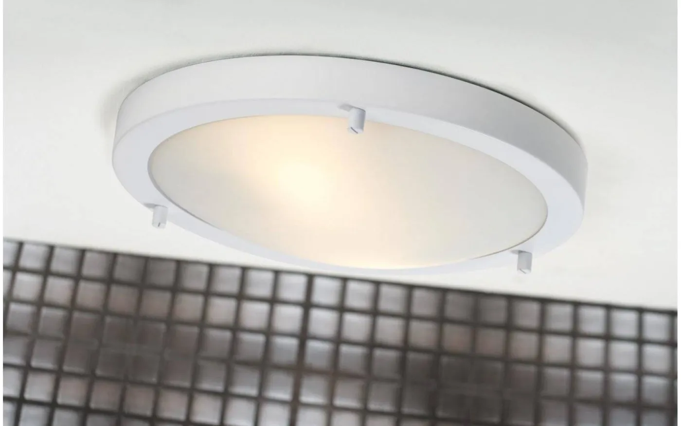 Ancona Maxi Plafond 32cm IP44, Vit