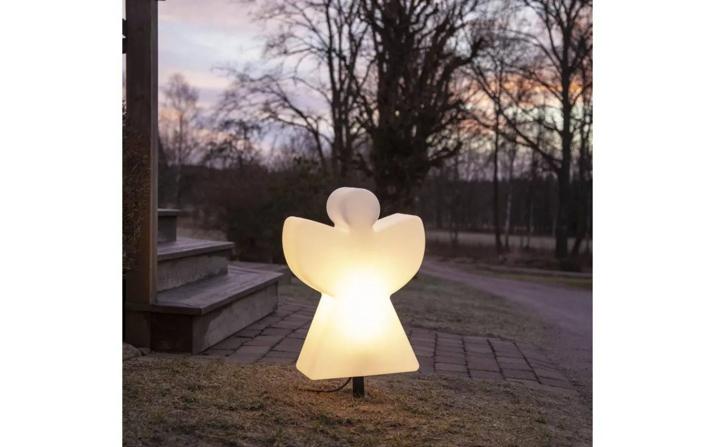 Julpynt Utomhus<Star Trading Angel Utomhusdekoration 55cm Vit IP65