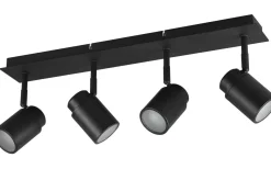 Badrumslampor Tak<Trio Lighting Angelo H2O Spotlight 4-delad GU10 mattsvart IP44