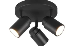 Trio Lighting Angelo H2O Spotlight 3-delad GU10 mattsvart IP44* Badrumslampor Tak