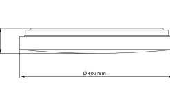 Aneta Anillo Plafond 40cm LED 18W 3000K Svart* Plafonder