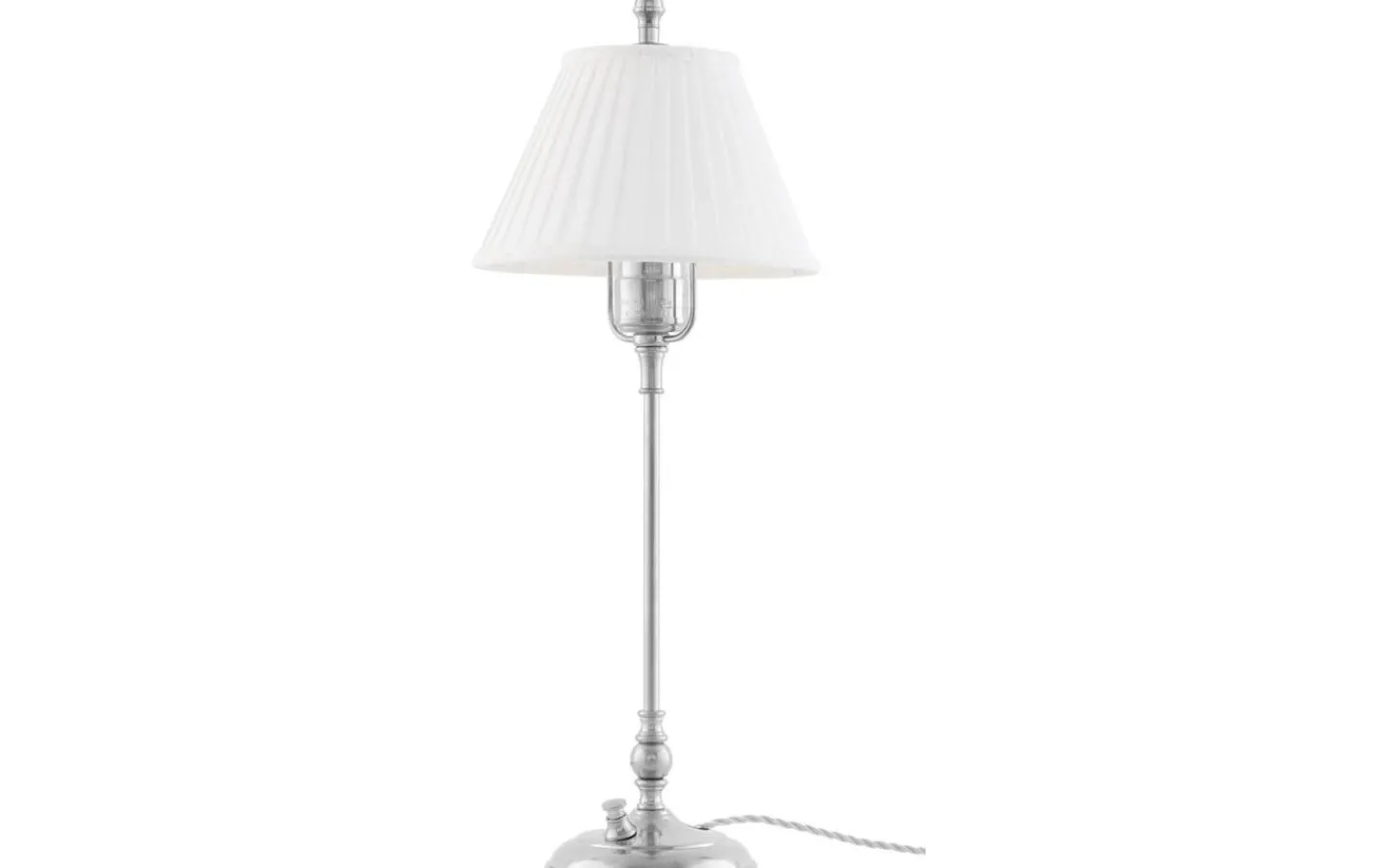 Lampfötter|Bordslampor<Karlskrona Lampfabrik Ankarcrona - Förnicklad