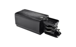 Anslutning Vänster, för 3-fas skena, Svart