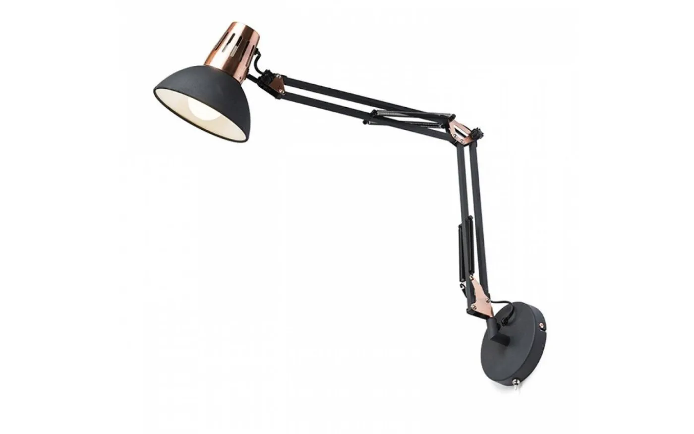 Ante Vägglampa Svart/Koppar E27