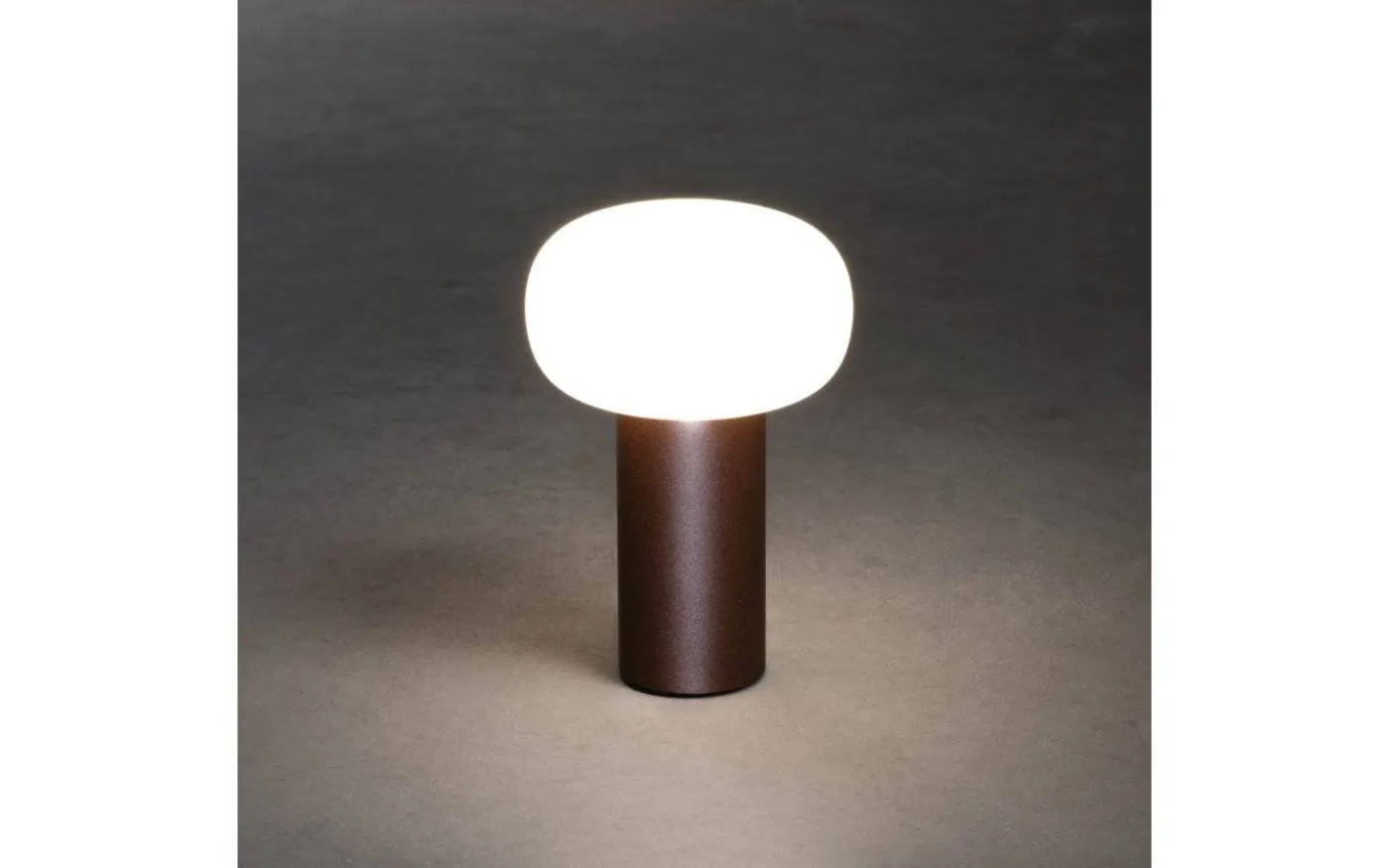 Antibes Uppladdningsbar Bordslampa LED RGB+CCT Rost/Vit IP54