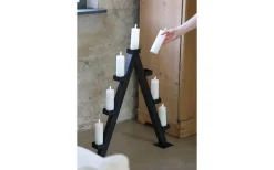 Arbor Batteridriven Adventsljusstake 85cm Svart