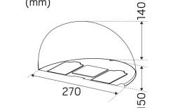 Arc Vägglampa LED 3000K 7W Vit IP65