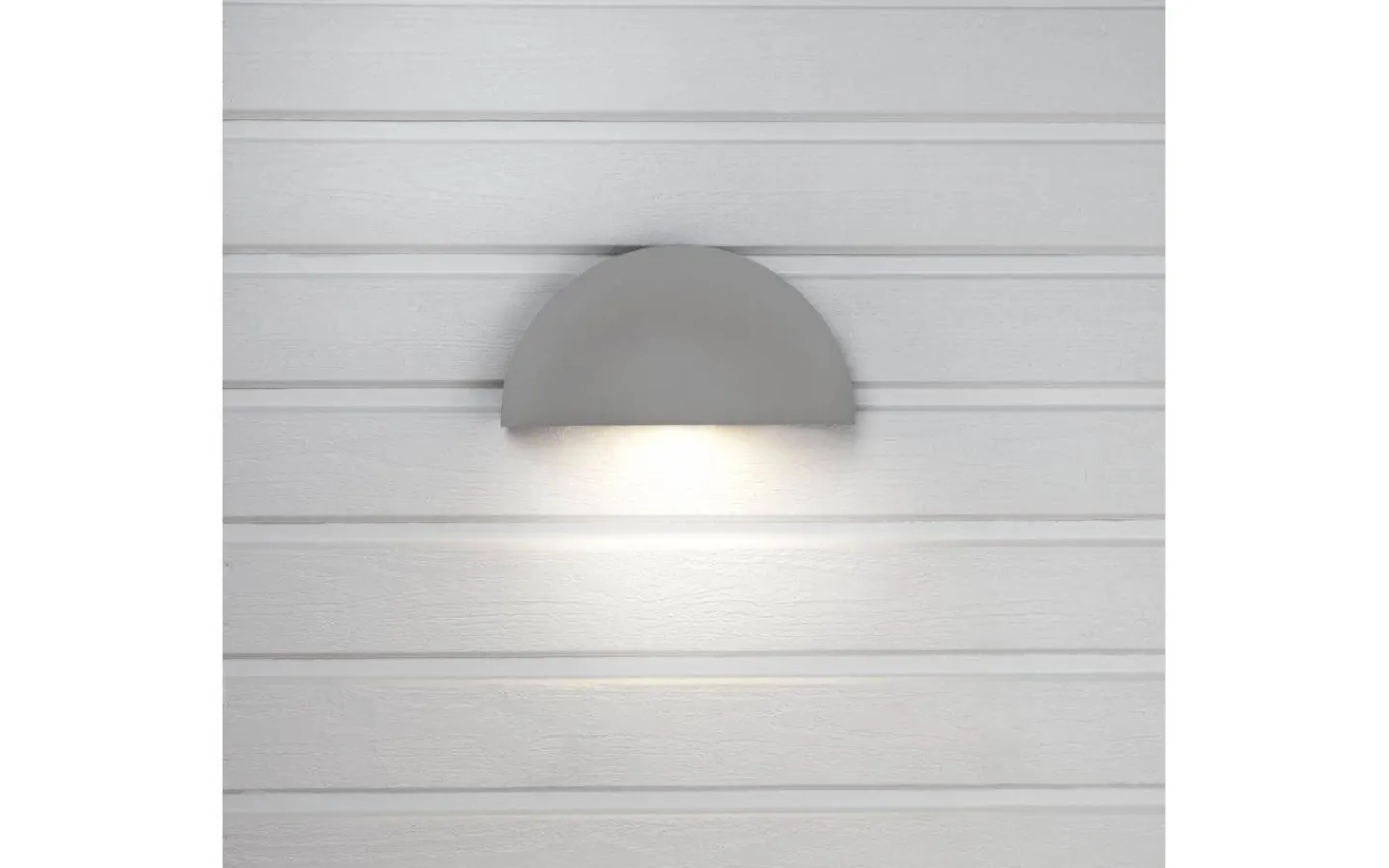 Hidealite Arc Vägglampa med uttag LED 3000K 7W Grå IP54* Upp Eller Nedljus Lampor|Vägglampor Utomhus