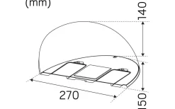 Hidealite Arc Vägglampa med uttag LED 3000K 7W Grå IP54* Upp Eller Nedljus Lampor|Vägglampor Utomhus