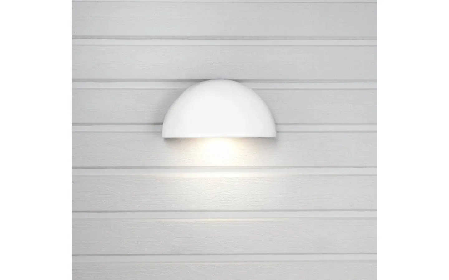 Hidealite Arc Vägglampa med uttag LED 3000K 7W Vit IP54* Upp Eller Nedljus Lampor|Vägglampor Utomhus