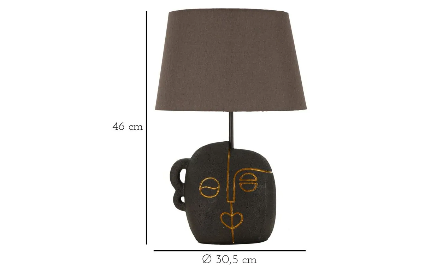 Bordslampor<Mauro Ferretti Arco Bordslampa 46cm Brun