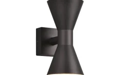 Ardas Vägglampa 2-delad GU10 mattsvart IP44