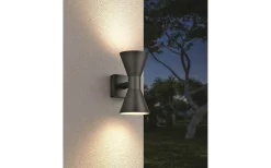 Ardas Vägglampa 2-delad GU10 mattsvart IP44