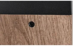 Ardila Pollare 100cm E27 trä/matt svart skymningssensor IP44