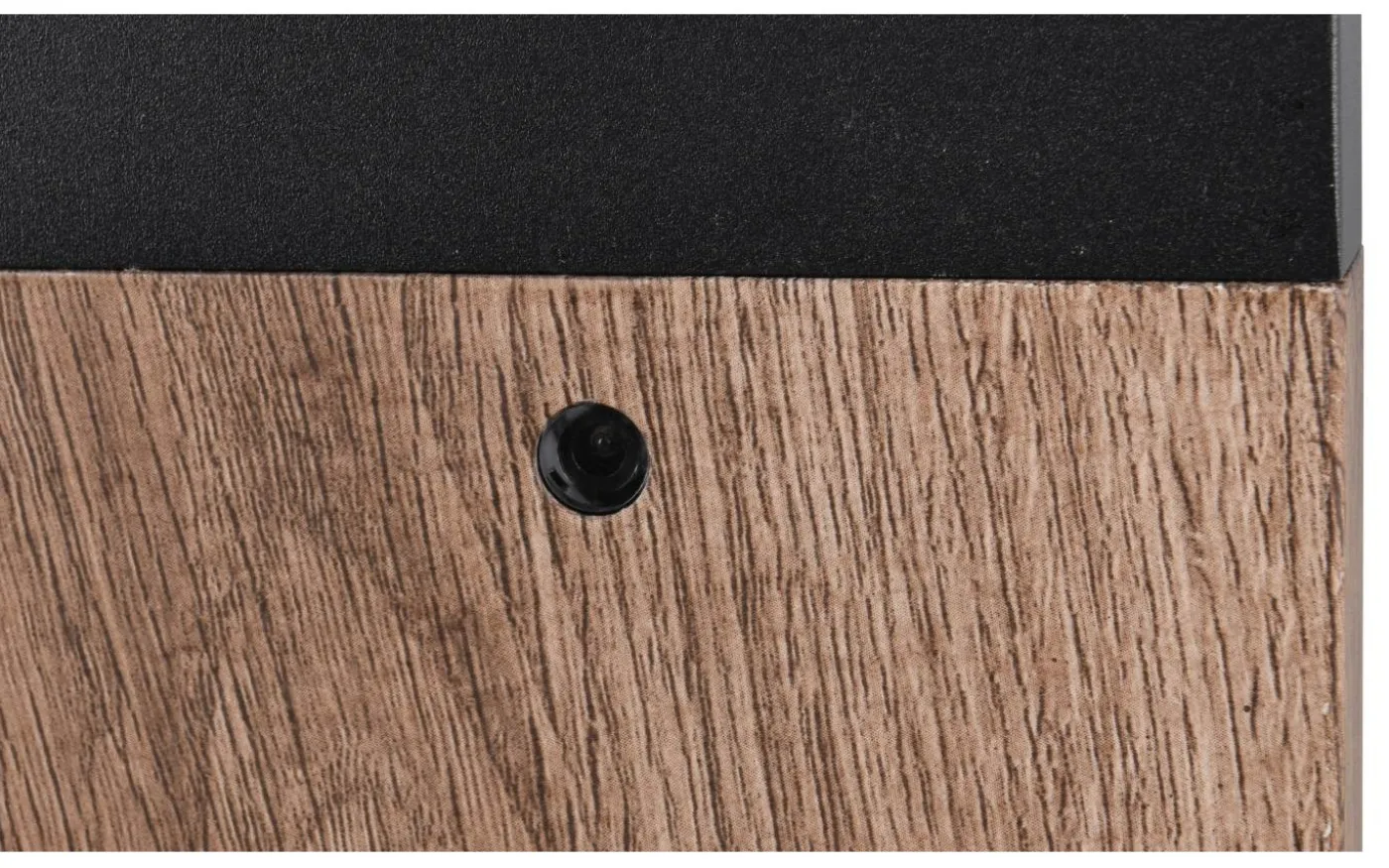 Ardila Pollare 100cm E27 trä/matt svart skymningssensor IP44