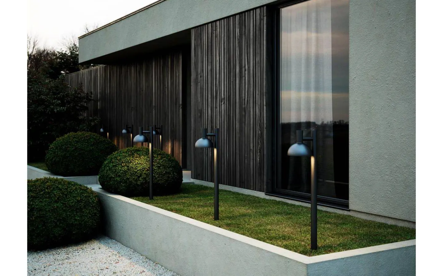 Nordlux Arki Pollare 1m E27 Svart IP54* Pollare & Grindlyktor