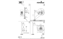 Nordlux Arki Pollare 1m E27 Svart IP54* Pollare & Grindlyktor