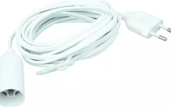 Malmbergs Armatursladd med lamphållare, E14, Vit, 3,5 m* Armaturtillb. Och Reservdel.|Takupphäng