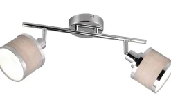 Trio Lighting Arosa Spotlight 2-delad E14 krom/grå* Takspot Med 2 Lampor