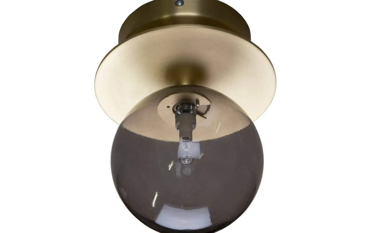 Badrum|Badrumslampor Vägg<Globen Lighting Art Deco Badrumslampa Mässing/Rök IP44