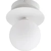 Badrumslampor Vägg|Badrumslampor Tak<Globen Lighting Art Deco Vägglampa/Plafond 16cm IP44 Vit