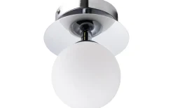 Badrumslampor Vägg|Badrumslampor Tak<Globen Lighting Art Deco Vägglampa/Plafond Krom/Vit IP44
