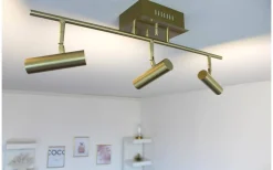 Aneta Artic Takspotlight 66cm LED 3x6W 3000K Matt Mässing* Hall & Trappa|Avlånga Takspotlights