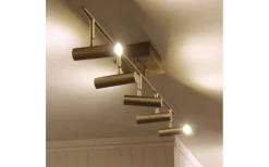 Aneta Artic Takspotlight 106cm LED 5x6W 3000K Matt Mässing* Avlånga Takspotlights|Takspot Med Minst 4 Lampor