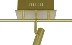 Aneta Artic Takspotlight 106cm LED 5x6W 3000K Matt Mässing* Avlånga Takspotlights|Takspot Med Minst 4 Lampor