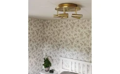 Hall & Trappa|Runda Takspotlights<Aneta Artic Takspotligt 40cm LED 5x6W 3000K Matt Mässing