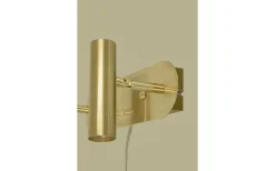 Aneta Artic Vägglampa Dubbel 30cm LED 2x6W 3000K Matt Mässing* Läslampor