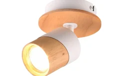 Trio Lighting Aruni Spotlight GU10 trä/matt vit* Läslampor