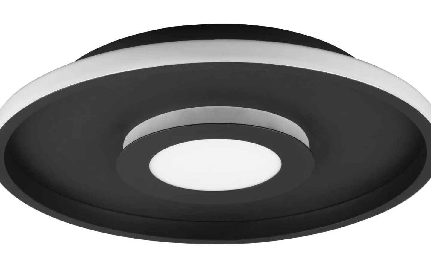 Badrumslampor Tak<Trio Lighting Ascari H2O Plafond LED 40cm mattsvart IP44