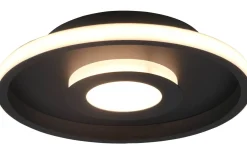 Badrumslampor Tak<Trio Lighting Ascari H2O Plafond LED 30cm mattsvart IP44