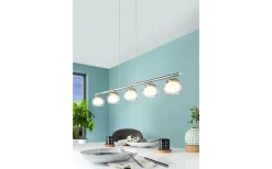 Eglo Ascolese Taklampa 90cm LED 3000K 5x3,3W Nickel* Avlånga Taklampor