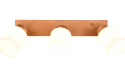 Avlånga Takspotlights|Takspot Med 3 Lampor<Reality Assam Spotlight 3-delad E14 trä/vit