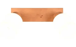 Assam Spotlight 2-delad E14 trä/vit