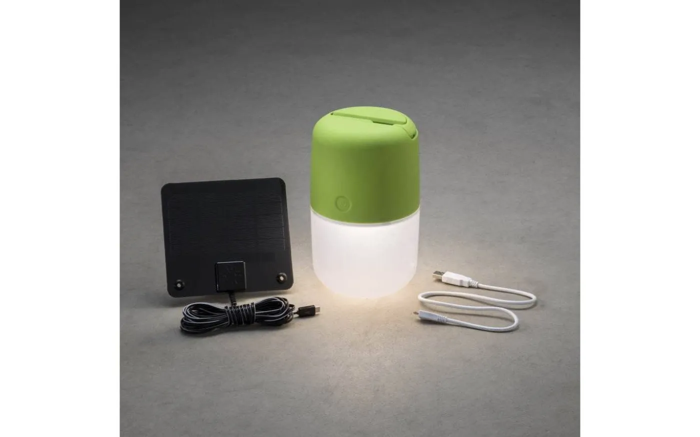 Assisi Solcell/USB-lampa Hängande/Stående Dimbar Grön