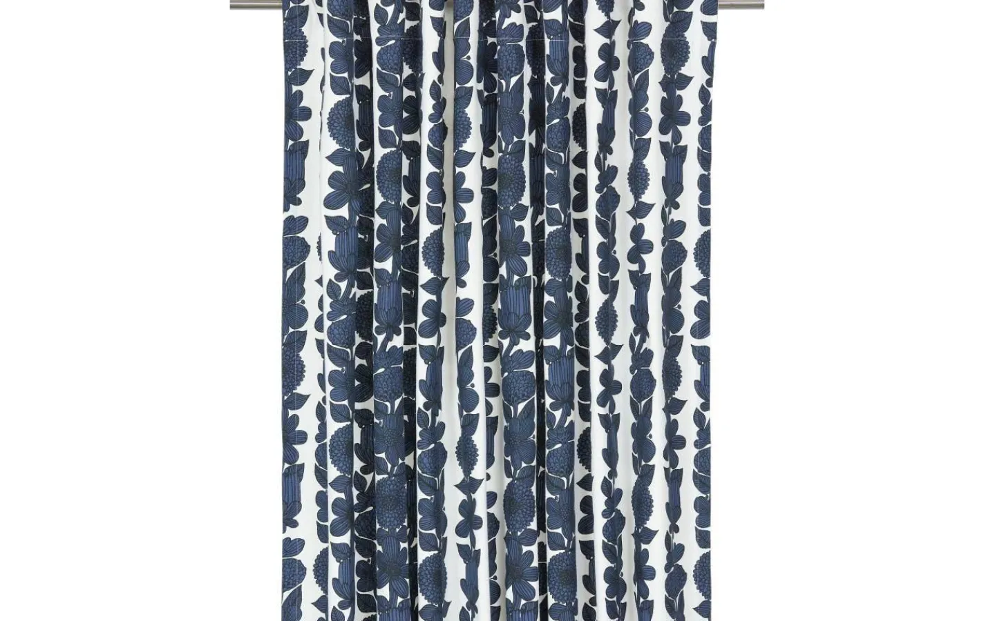 Svanefors Aster Gardin 140x280cm 2-pack Blå Stig Lindberg* Mönstrade Gardiner