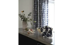 Svanefors Aster Gardin 140x280cm 2-pack Blå Stig Lindberg* Mönstrade Gardiner