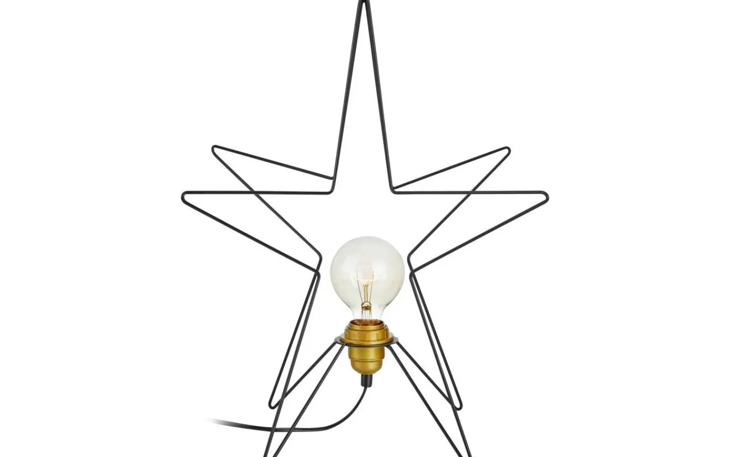 Markslojd Asterix Bordsstjärna 49cm Svart* Visa Alla Julstjärnor|Julstjärnor På Fot