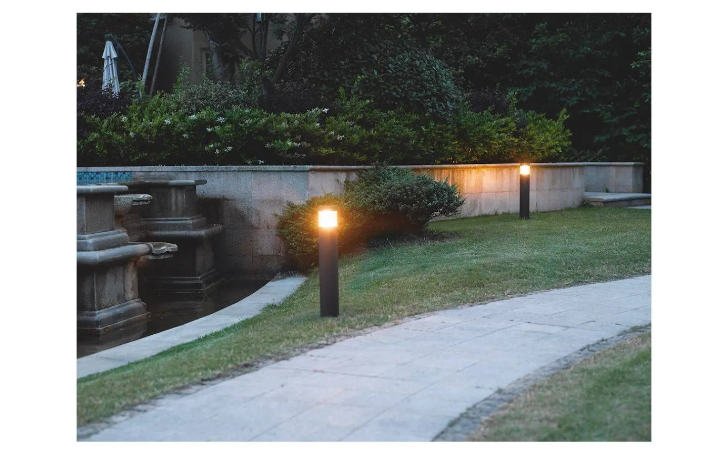 Pollare & Grindlyktor<Malmbergs Asti Pollare 65cm LED Mörkgrå IP54